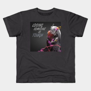 Sad anime design of losing someone kiana honkai impact 3rd Kids T-Shirt